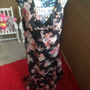 Speechless small halter dress high low bottom